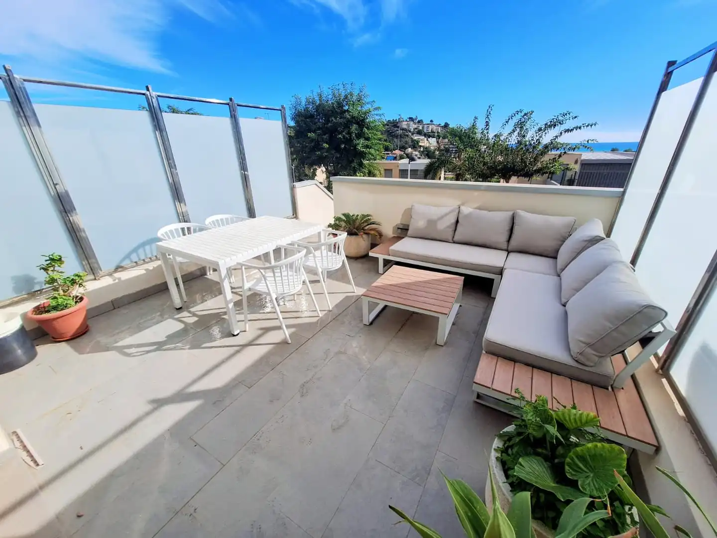 Terrace of Apartments for sale in Oropesa del Mar / Orpesa  with Air Conditioner, Private garden and Terrace