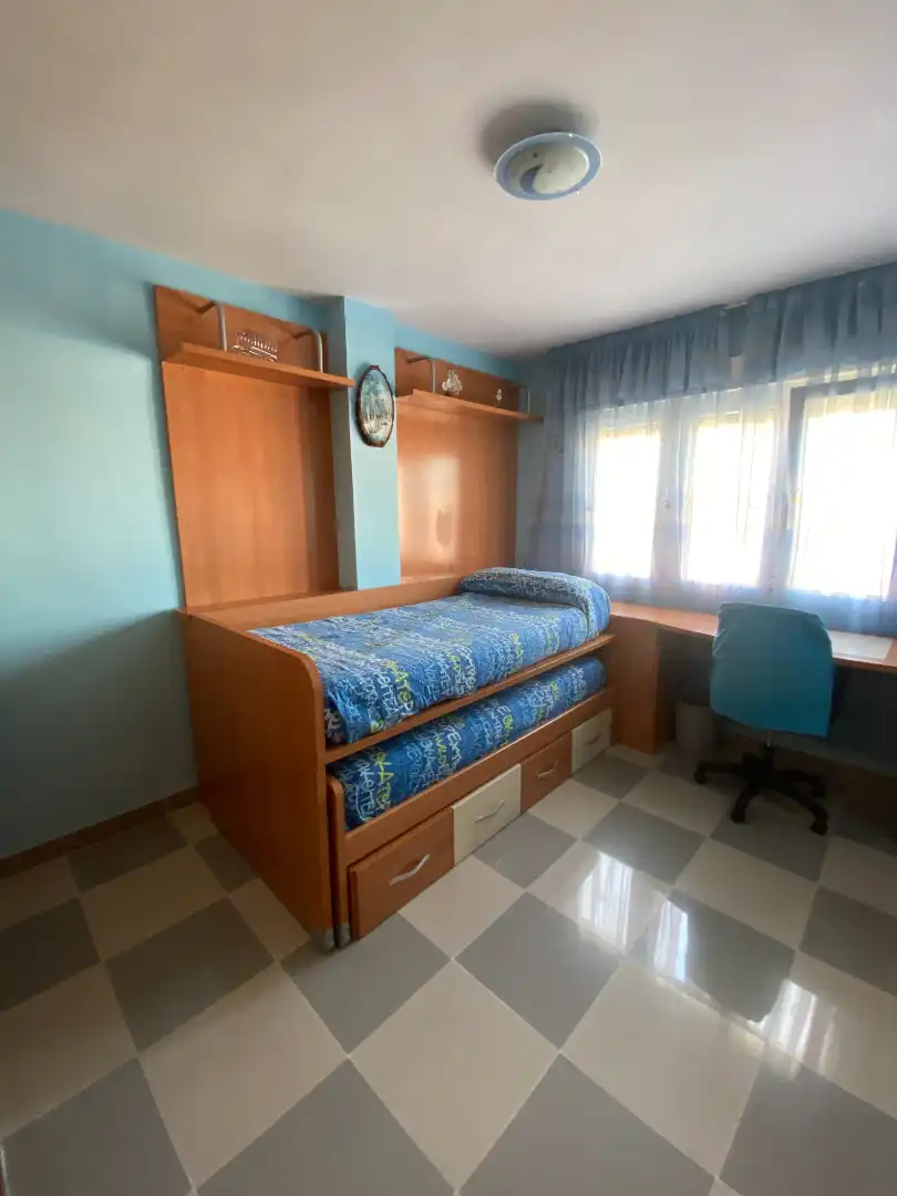 Schlafzimmer von Wohnung zur Miete in Málaga mit Klimaanlage, Terrasse und Möbliert