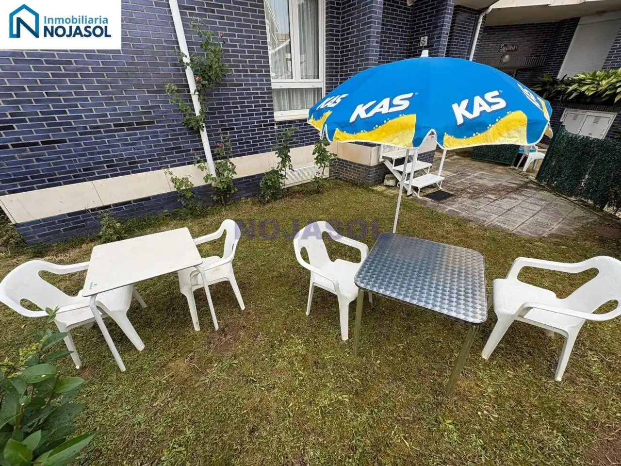 Terraza de Apartamento de alquiler en Noja con Calefacción, Jardín privado y Terraza