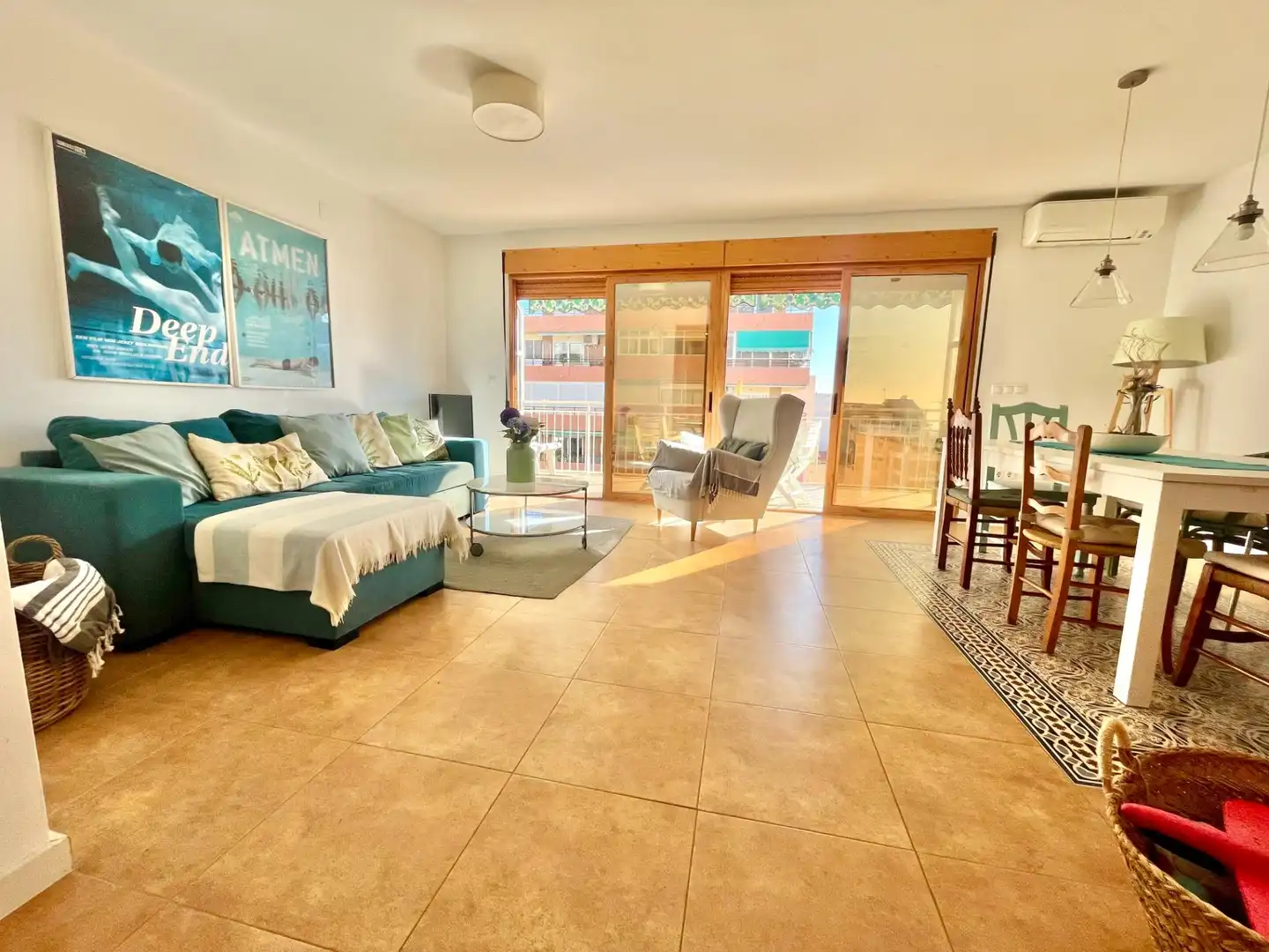 Wohnzimmer von Wohnung zum Verkauf in El Campello mit Klimaanlage, Terrasse und Balkon