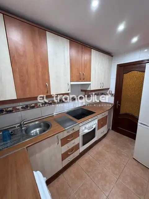 Kitchen of Flat for rent in Madrid  with Air Conditioner, Furnished and Washing machine