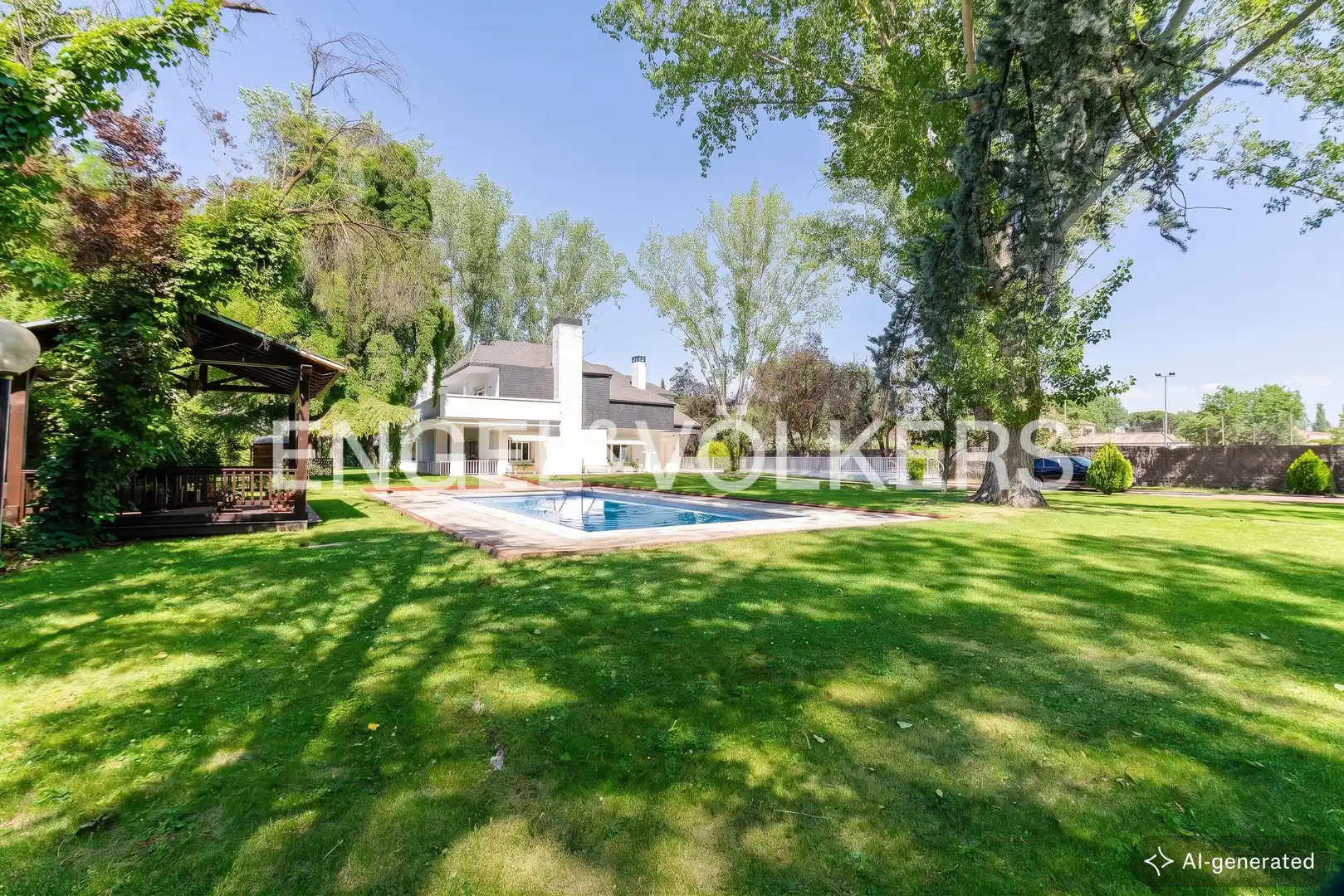 Vista exterior de Casa o xalet en venda en Villanueva de la Cañada amb Aire condicionat, Calefacció i Jardí privat