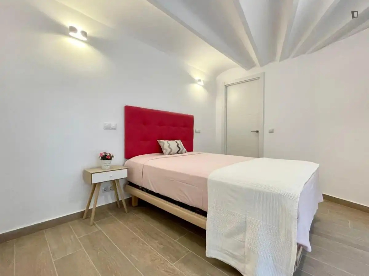 Dormitori de Apartament de lloguer en Barcelona amb Calefacció, Moblat i Forn