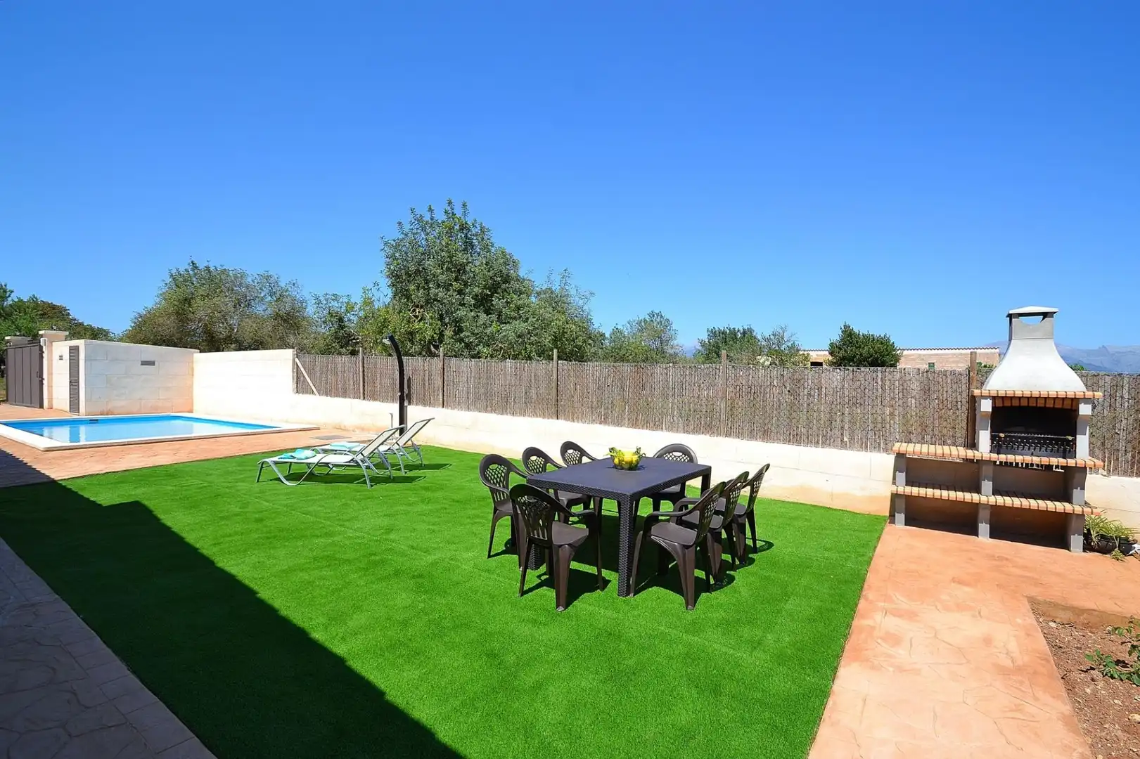 Garden of Country homes for rent in Llubí  with Private garden, Terrace and Swimming Pool