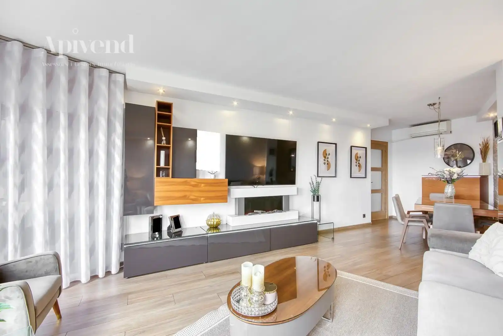 Living room of Flat for sale in Figueres  with Air Conditioner and Terrace