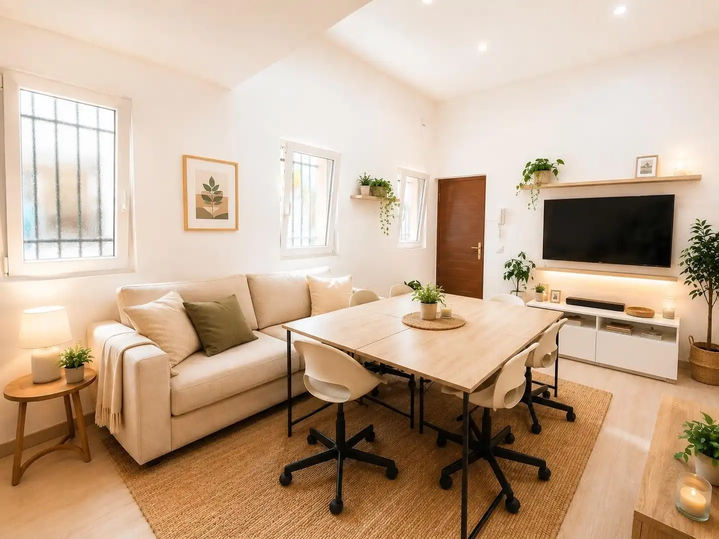 Sala d'estar de Apartament en venda en Madrid amb Aire condicionat, Calefacció i Moblat