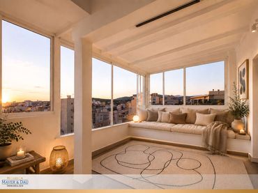 Appartamento con balcone in affitto a Centre