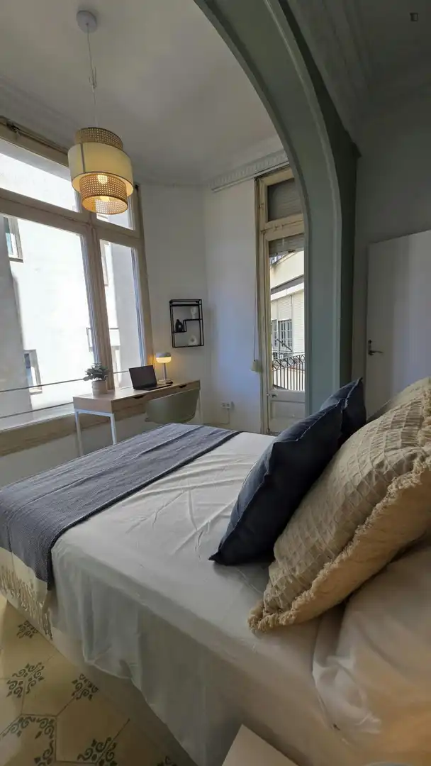 Habitación de Apartamento para compartir en Barcelona con Calefacción, Amueblado y Horno
