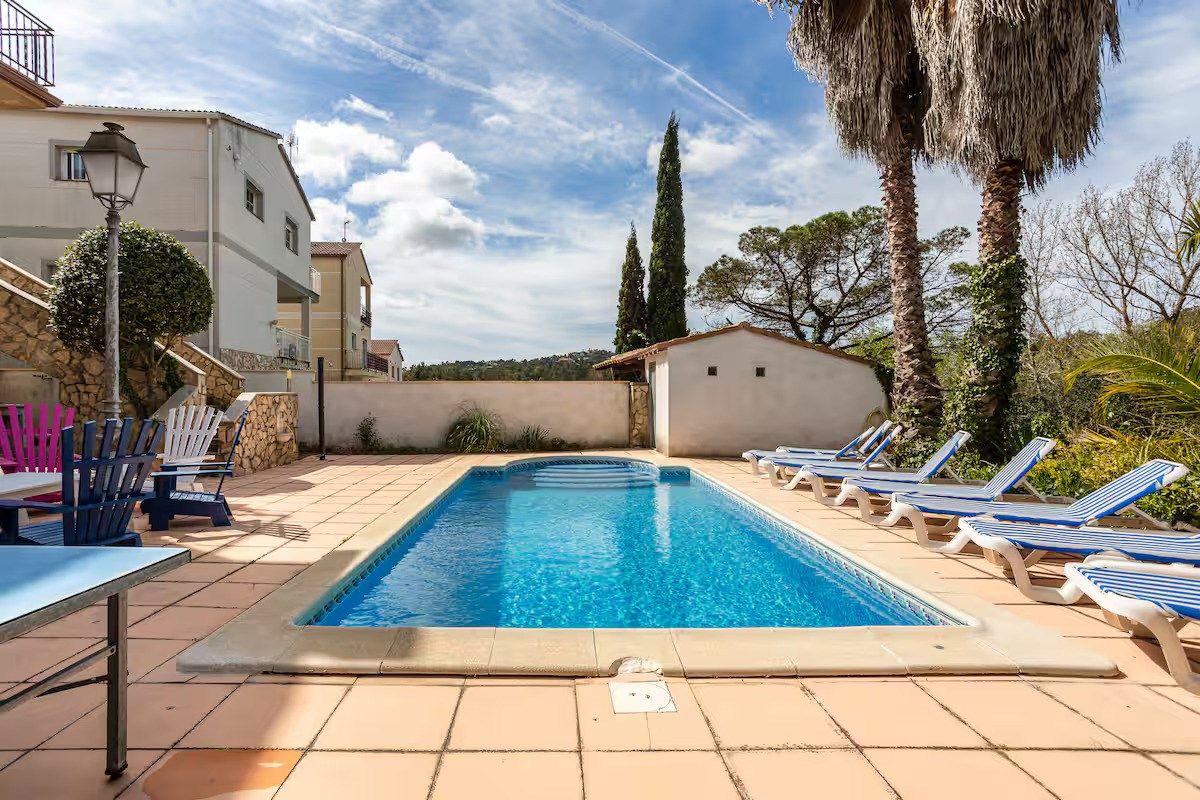 Swimming pool of House or chalet for sale in Vidreres  with Air Conditioner, Heating and Terrace