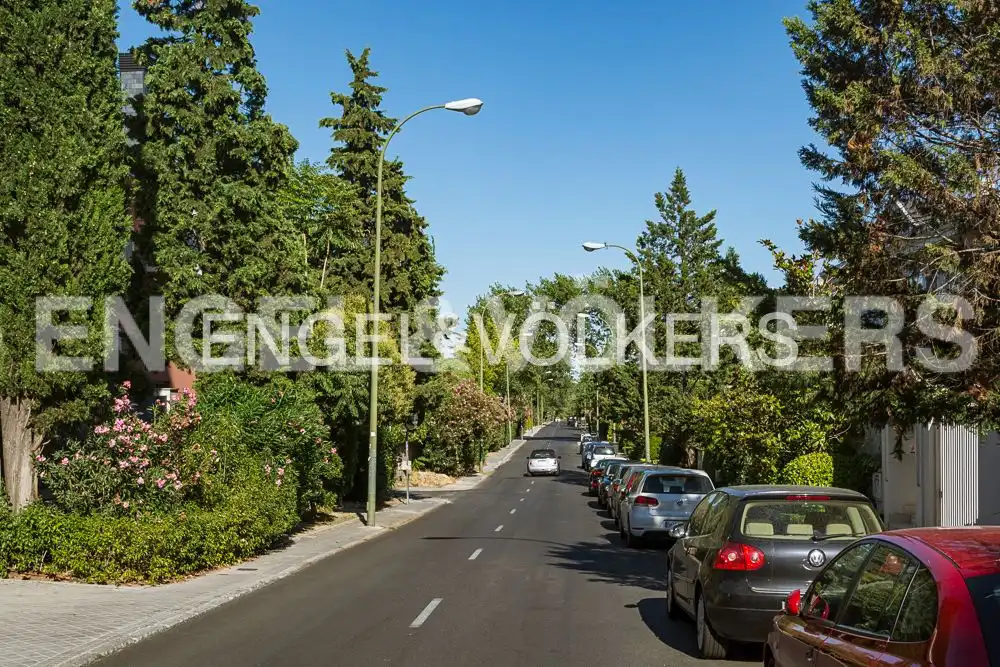 Exterior view of Houses for rent in Madrid  with Heating, Private garden and Terrace