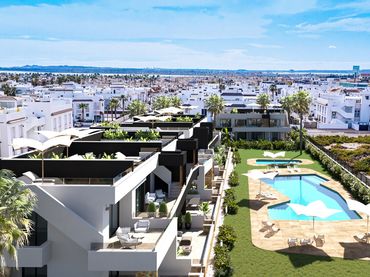 Neubau-Bungalow mit Pool zum Verkauf in Calle Gijon 19