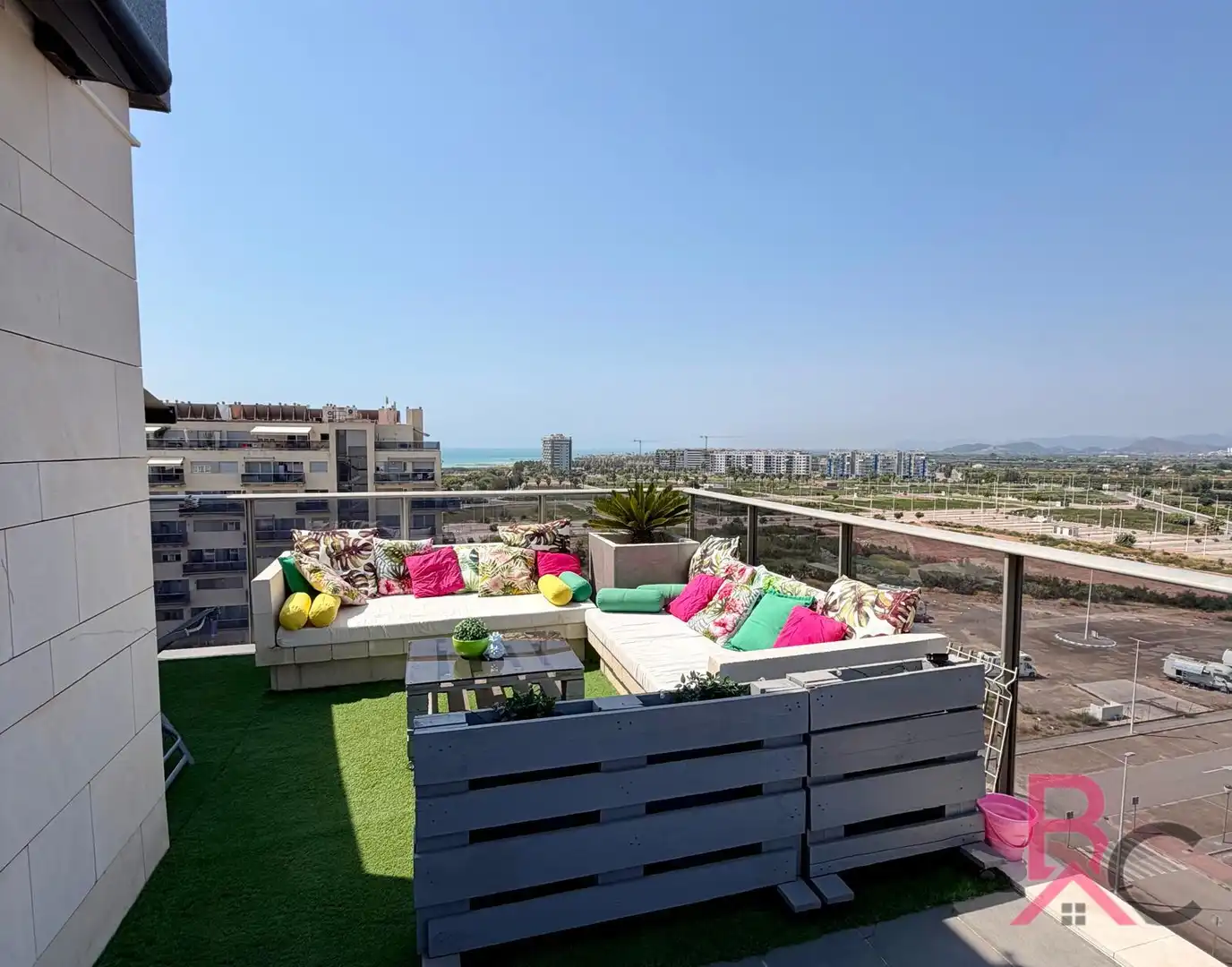 Terrasse von Dachboden zum Verkauf in Moncofa mit Klimaanlage, Terrasse und Ofen