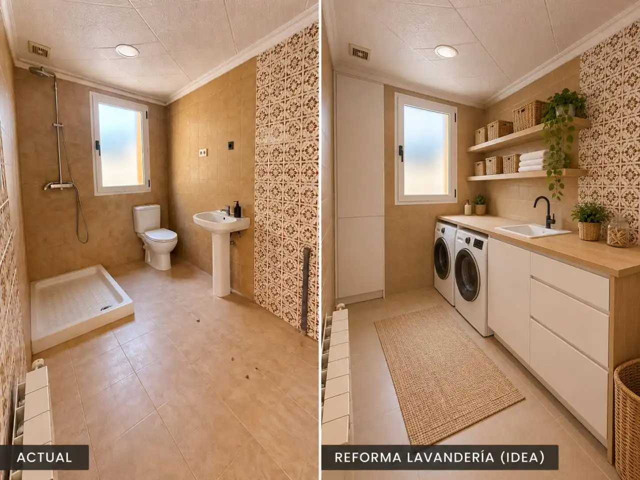 Badezimmer von Haus oder Chalet zum Verkauf in Sabadell mit Heizung, Privatgarten und Terrasse