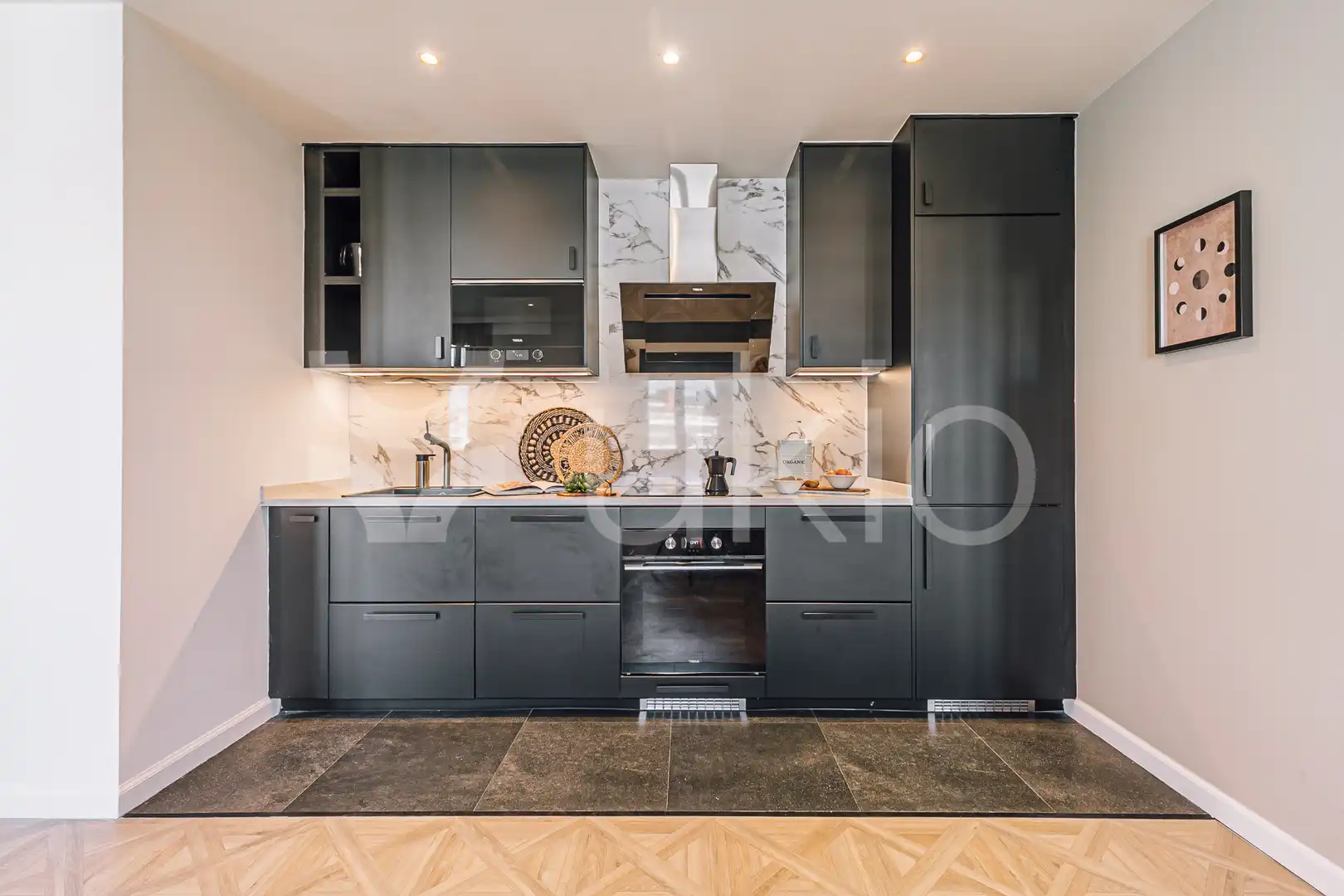 Cuina de Apartament de lloguer en Barcelona amb Aire condicionat, Calefacció i Moblat