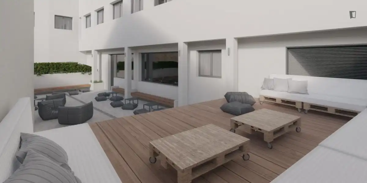 Terrace of Flat for share in Barcelona  with Furnished and Internet