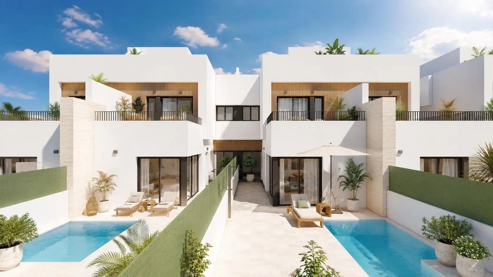 Vista exterior de Casa o chalet en venta en Los Alcázares con Calefacción, Jardín privado y Terraza