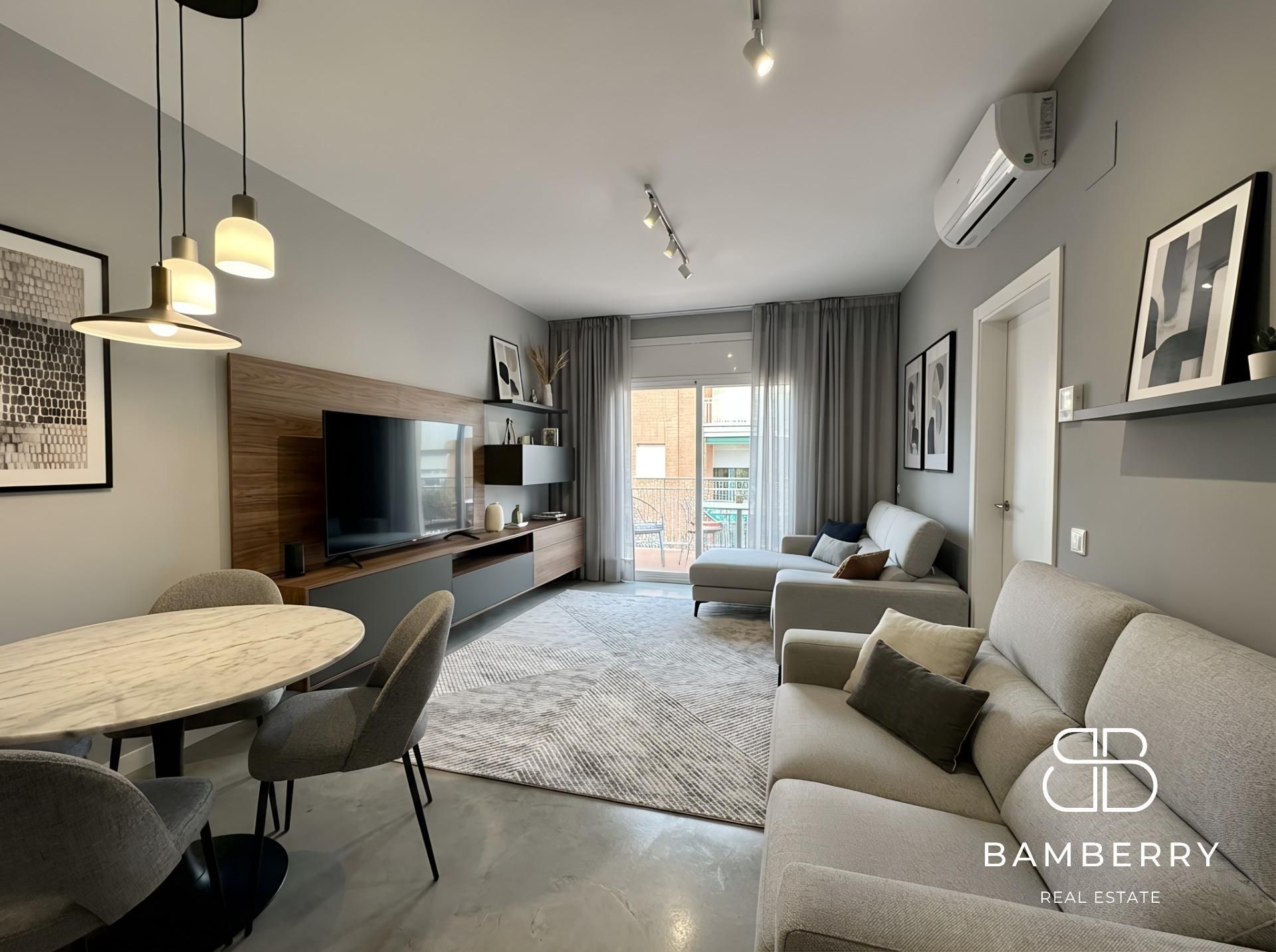 Living room of Flat for sale in Castelldefels  with Air Conditioner, Storage room and Balcony