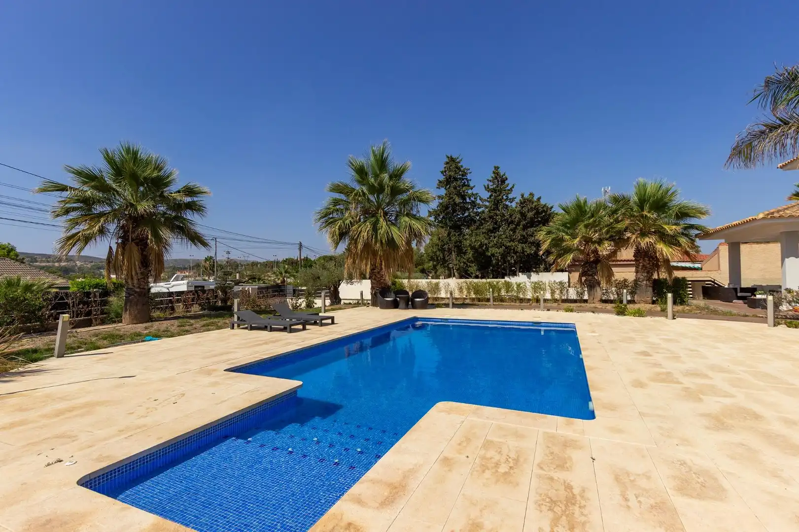 Piscina de Casa o xalet en venda en Alicante / Alacant amb Calefacció, Jardí privat i Terrassa