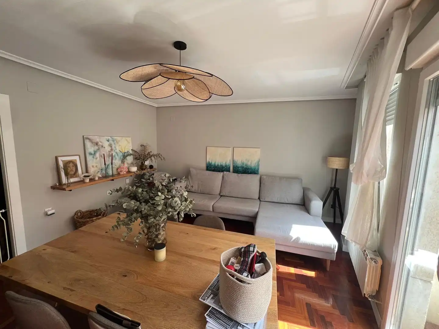 Sala d'estar de Pis en venda en Albacete amb Calefacció, Terrassa i Moblat