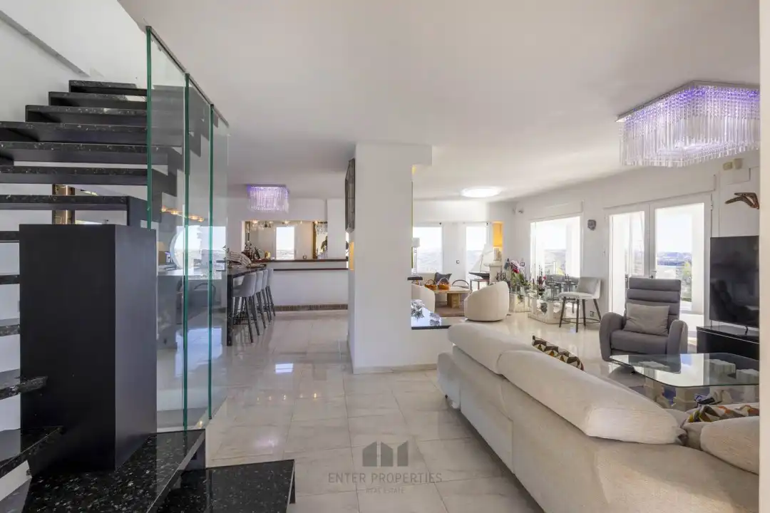 Living room of Flat for rent in Calpe / Calp  with Air Conditioner, Heating and Terrace