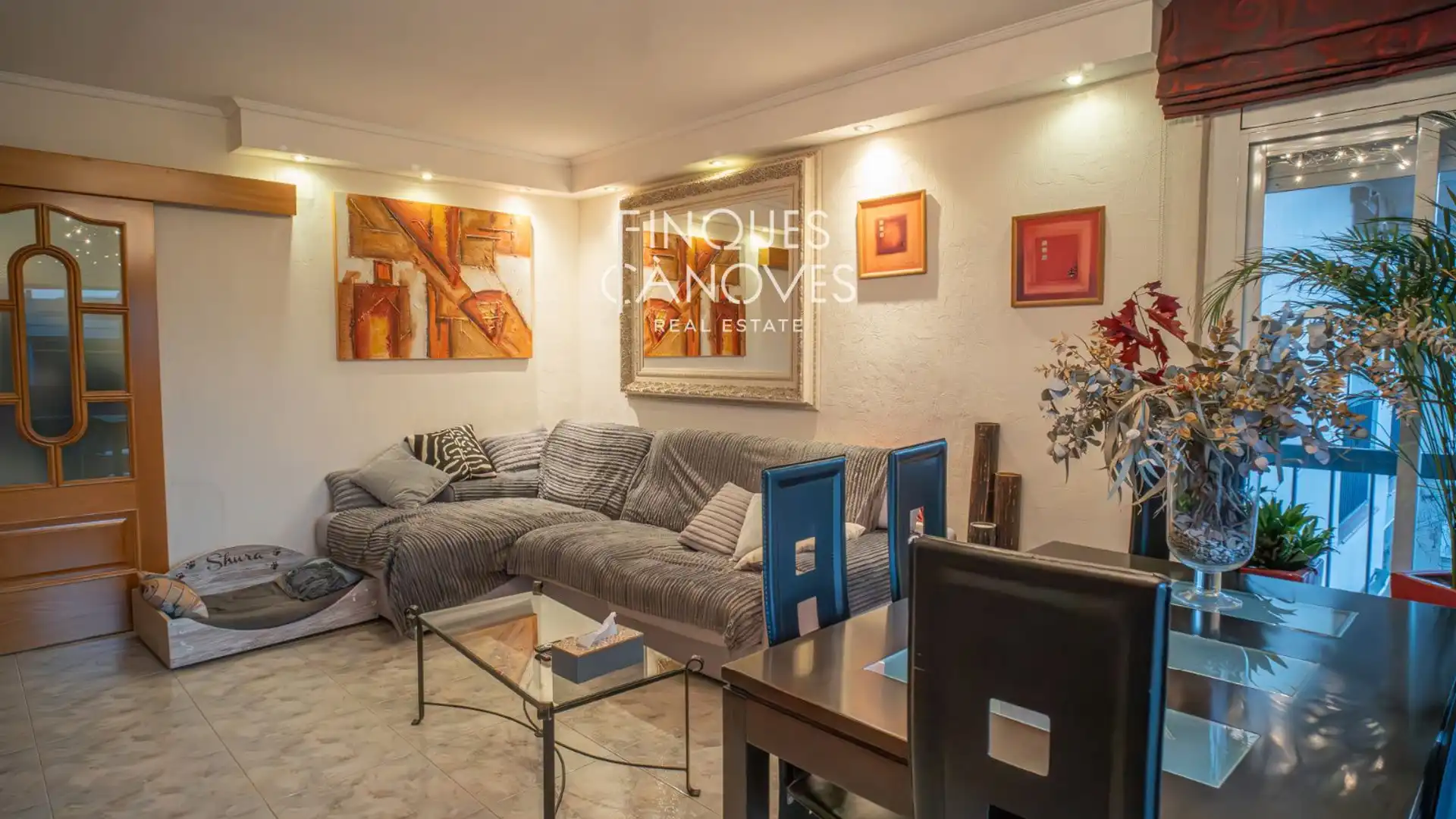 Sala de estar de Ático en venta en Girona Capital con Aire acondicionado, Calefacción y Terraza