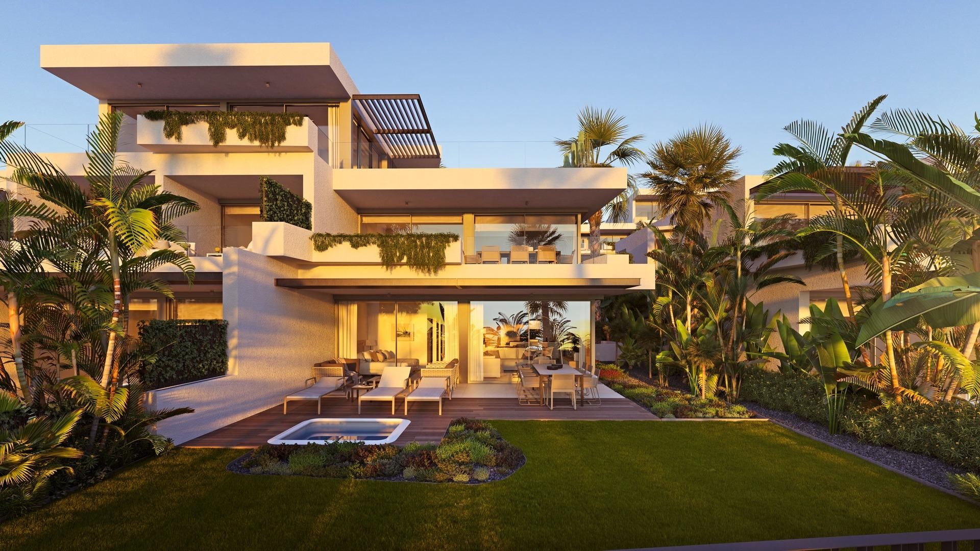 Exterior view of Apartment for sale in Guía de Isora  with Air Conditioner, Private garden and Terrace