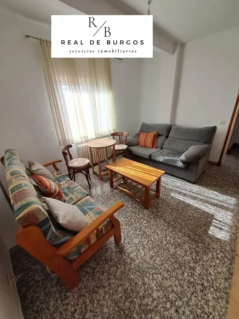 Sala de estar de Piso de alquiler en Valladolid con Calefacción, Terraza y Amueblado