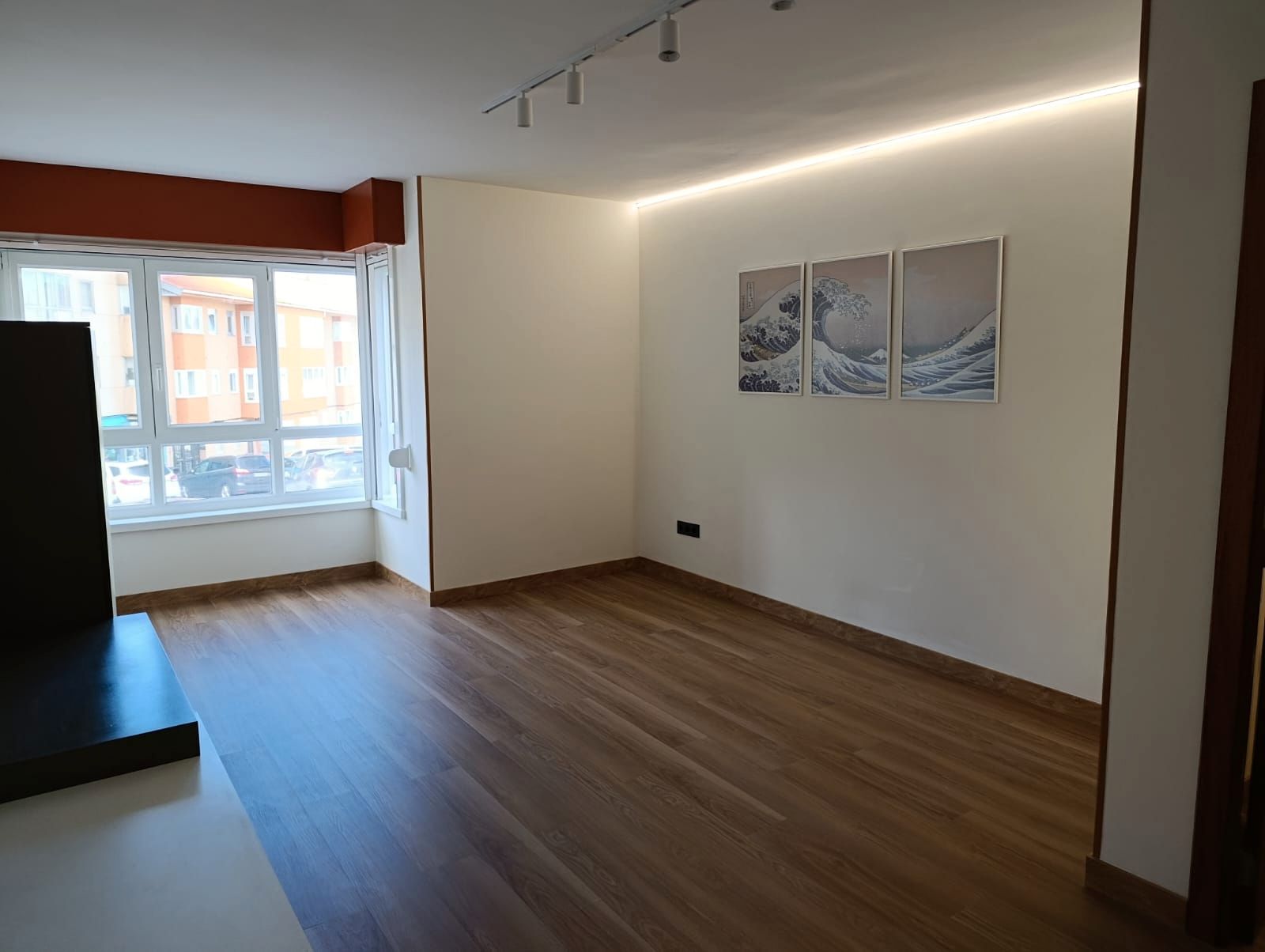 Living room of Flat to rent in Arteixo  with Heating, Private garden and Parquet flooring