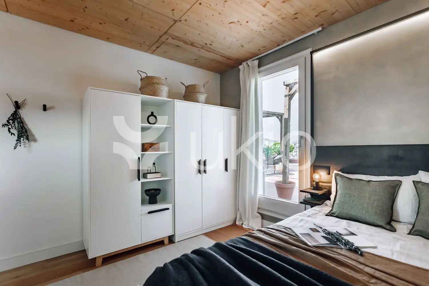 Habitación de Apartamento de alquiler en Barcelona con Aire acondicionado, Calefacción y Terraza