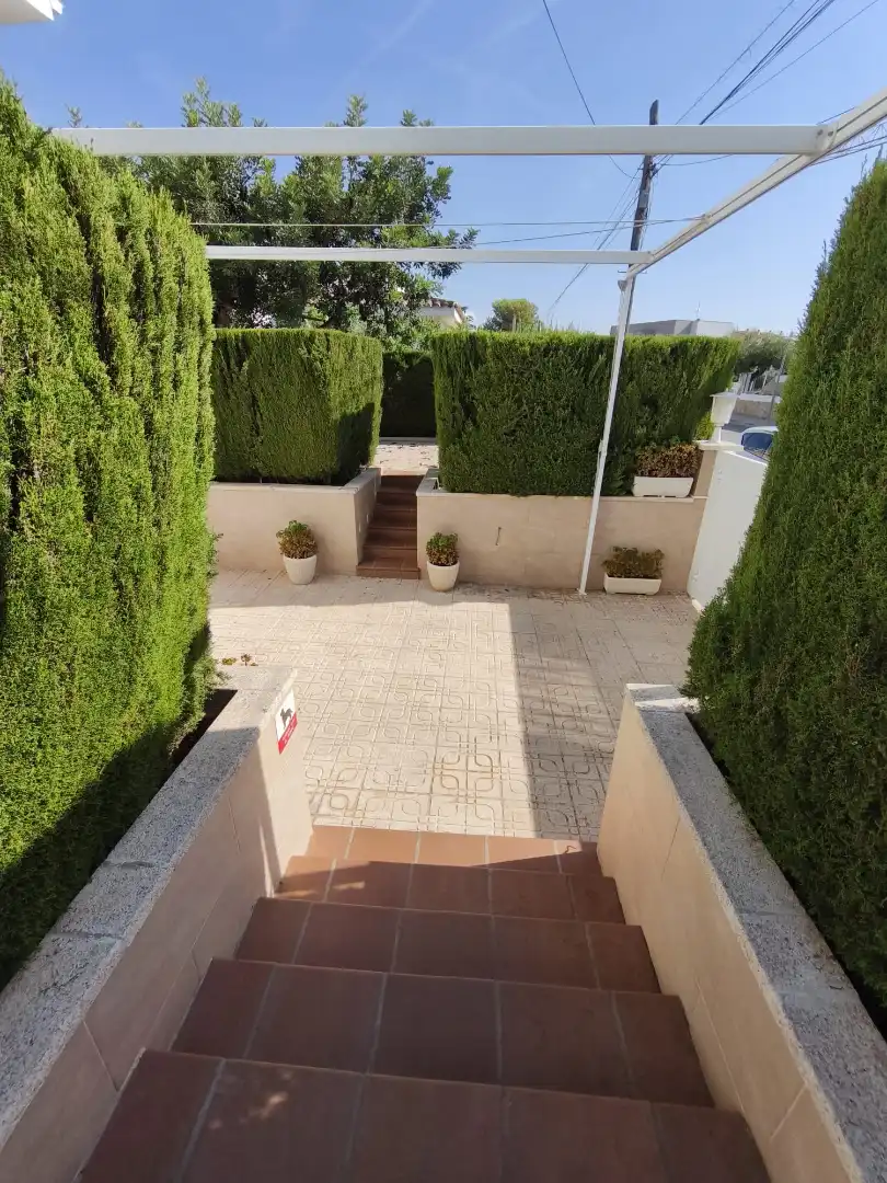 Terraza de Casa o chalet en venta en Mont-roig del Camp con Aire acondicionado, Calefacción y Jardín privado
