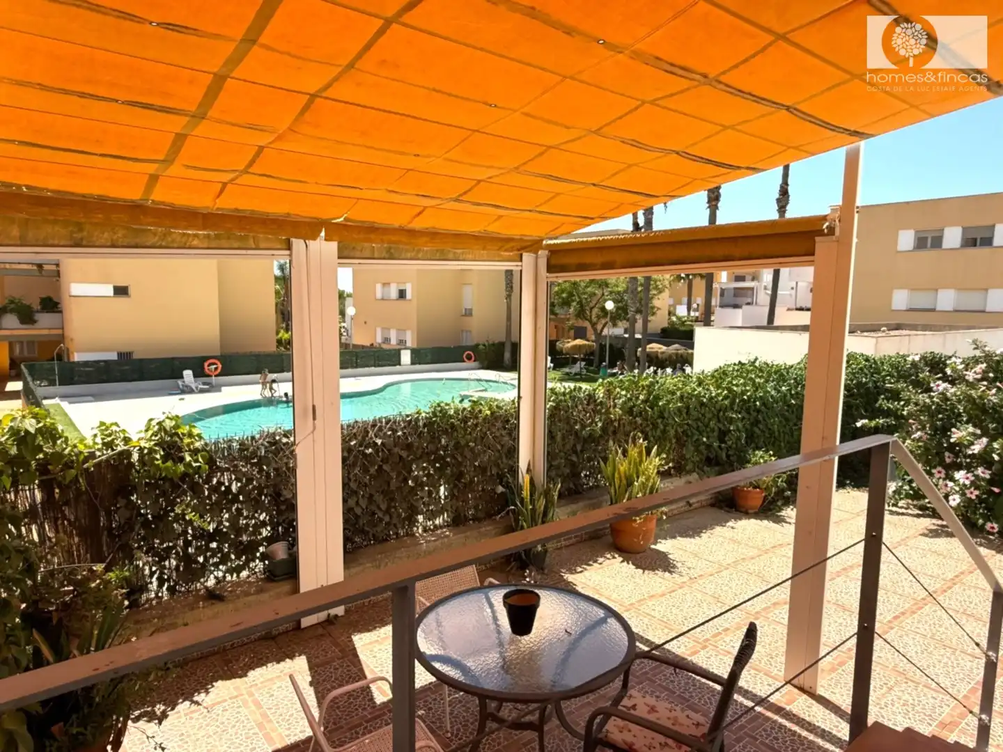 Terrace of Flat for sale in Ayamonte  with Air Conditioner, Furnished and Community pool