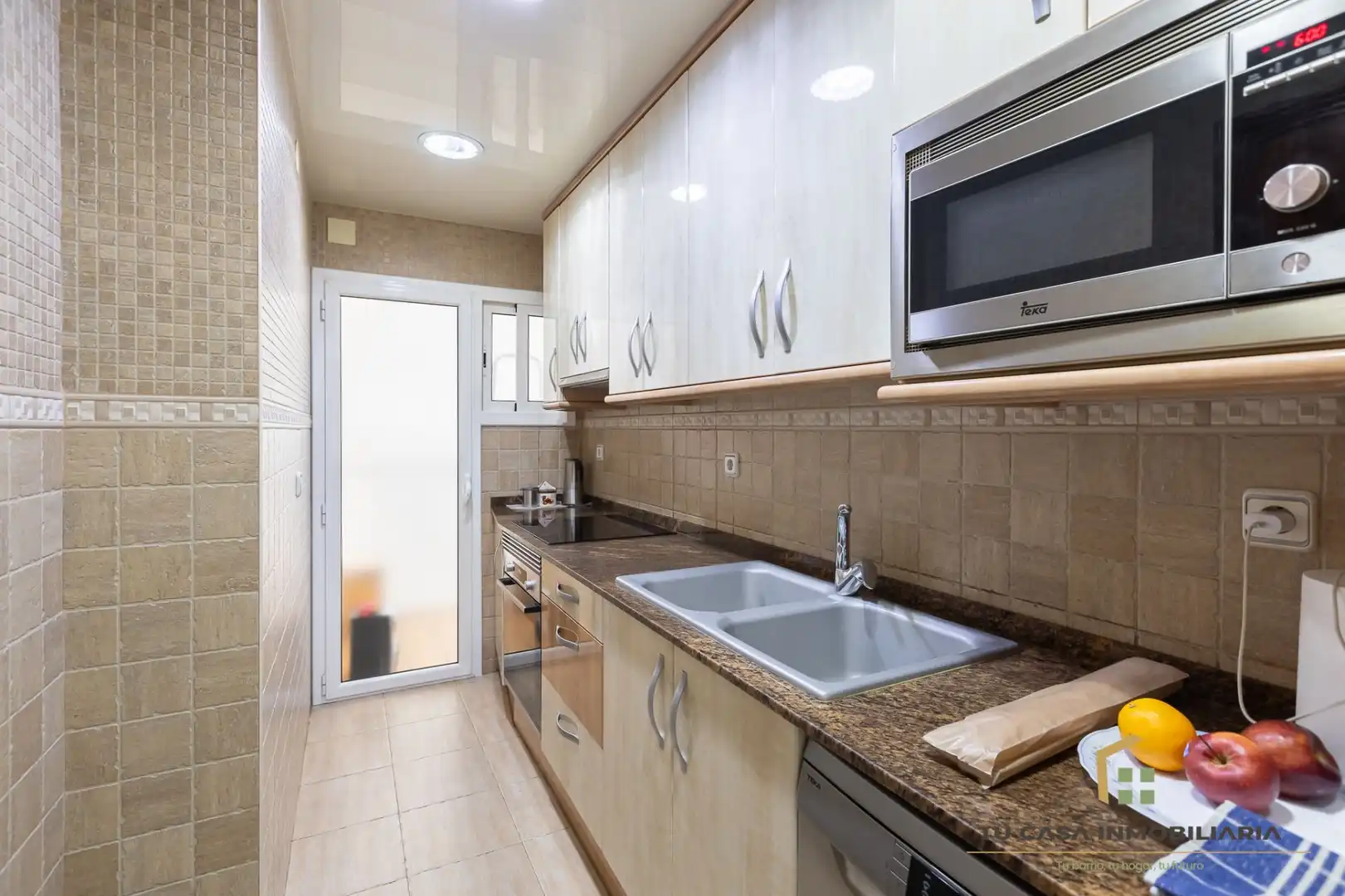 Küche von Wohnung zum Verkauf in Badalona mit Klimaanlage, Heizung und Möbliert