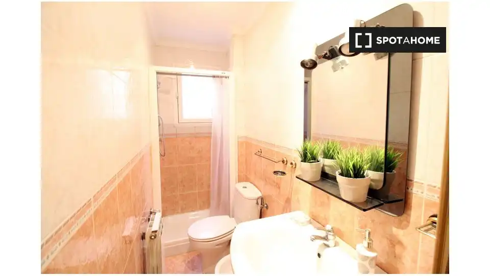 Bathroom of Flat for rent in Madrid  with Air Conditioner, Heating and Furnished