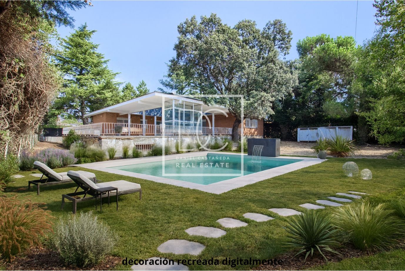 Swimming pool of House or chalet for sale in Moralzarzal  with Air Conditioner, Heating and Private garden