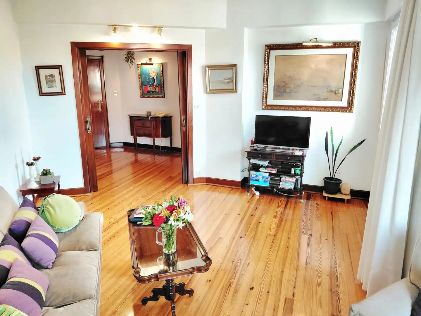 Sala de estar de Piso en venta en Getxo  con Calefacción, Terraza y Trastero