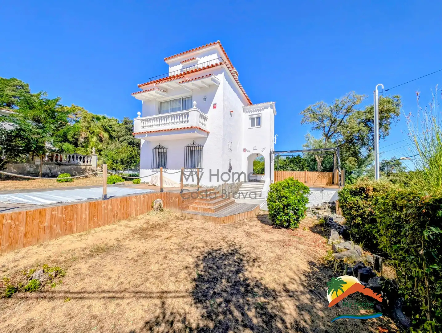 Vista exterior de Casa o xalet en venda en Lloret de Mar amb Aire condicionat, Calefacció i Jardí privat