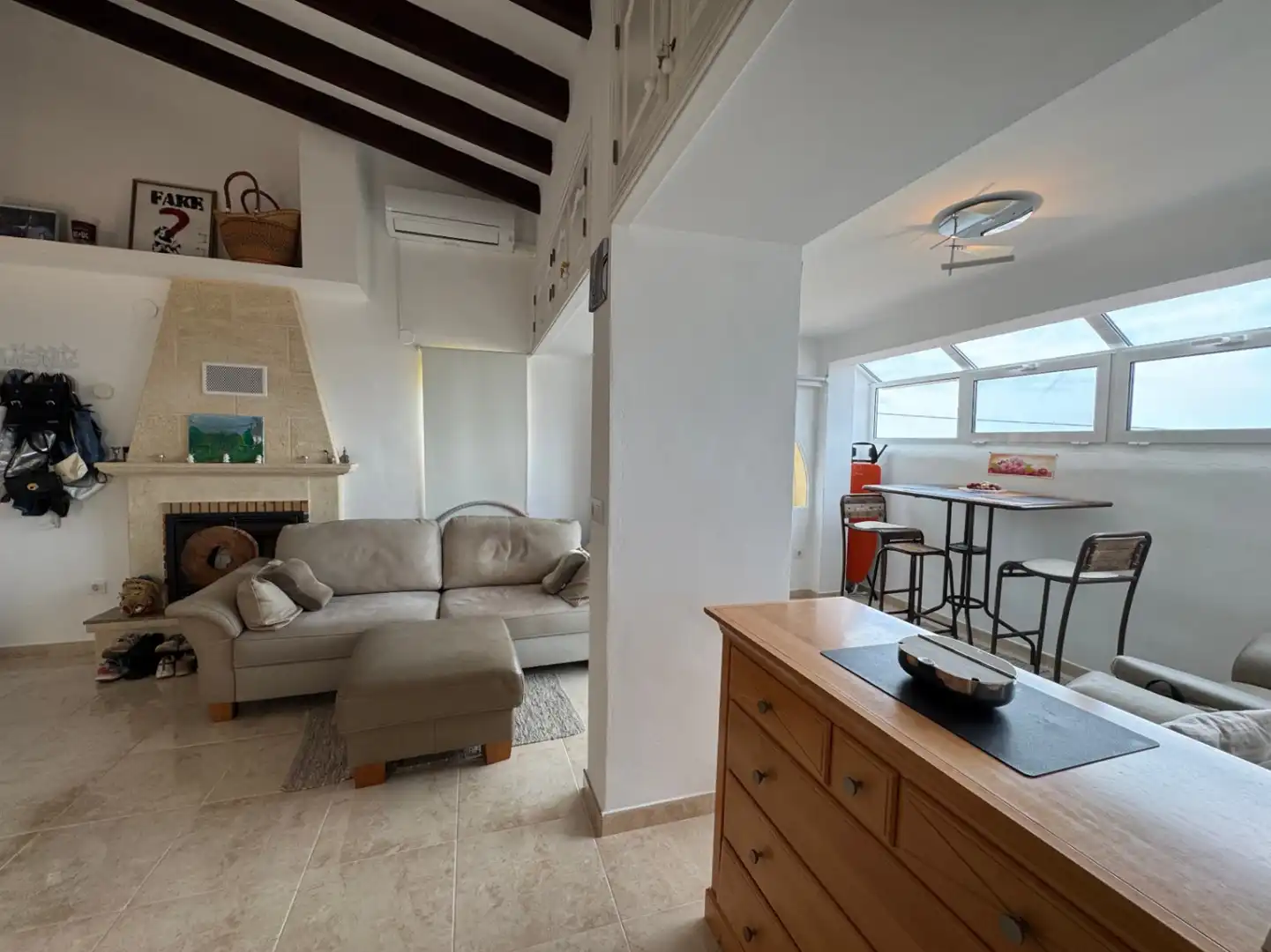 Sala de estar de Apartamento en venta en Moraira con Aire acondicionado, Calefacción y Terraza