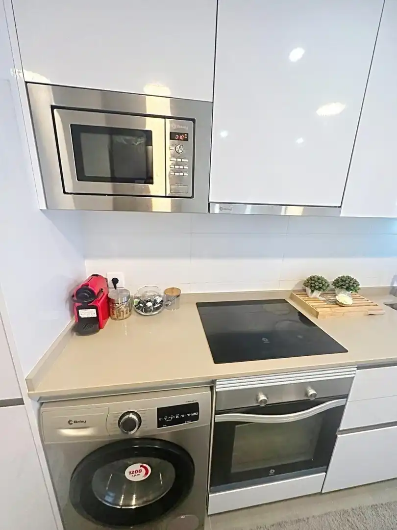Kitchen of Flat for rent in Valencia  with Air Conditioner, Heating and Furnished