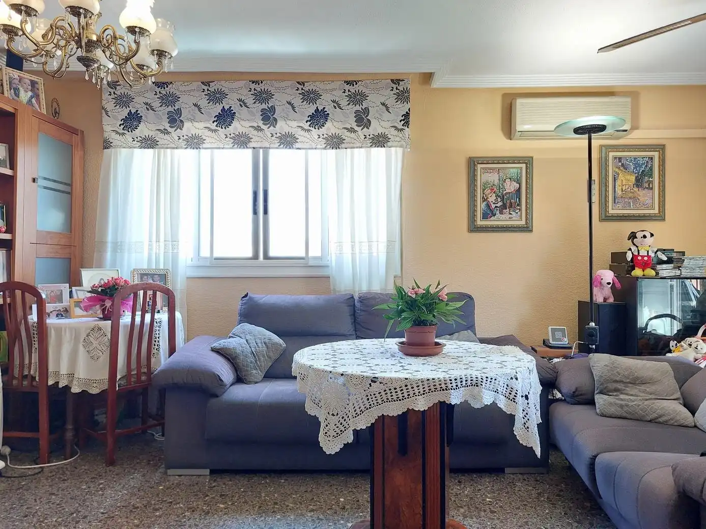Sala de estar de Piso en venta en Elda con Aire acondicionado y Terraza