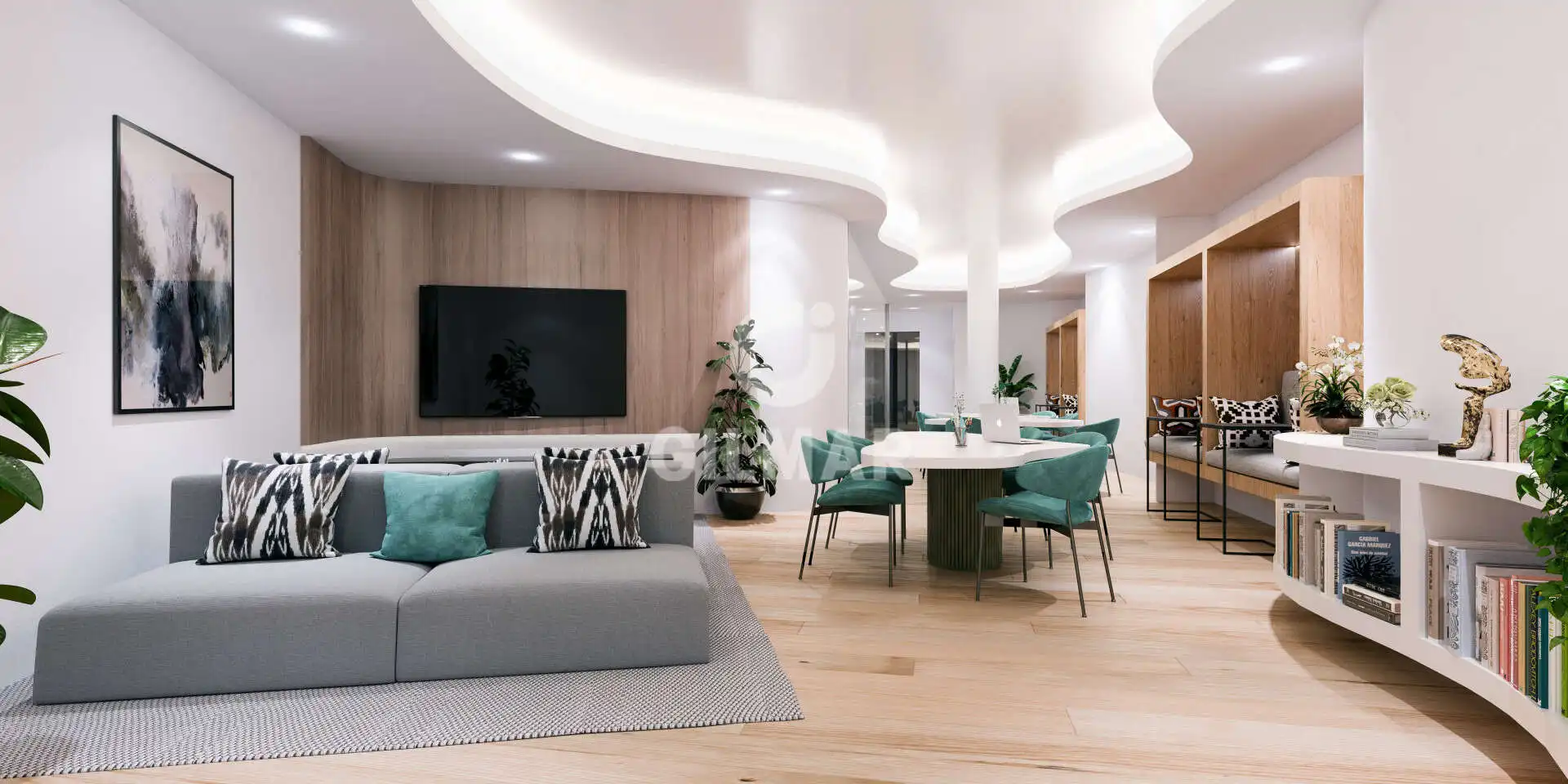 Sala de estar de Apartamento en venta en Marbella con Calefacción, Piscina y Balcón