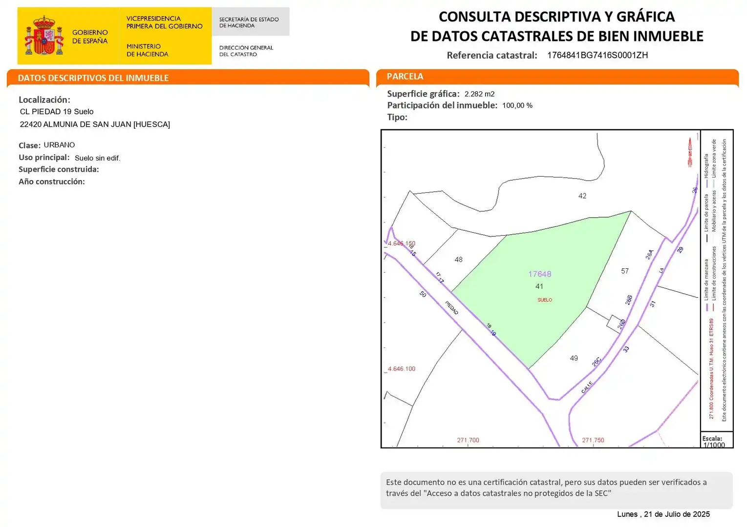 Residencial en venda en Almunia de San Juan