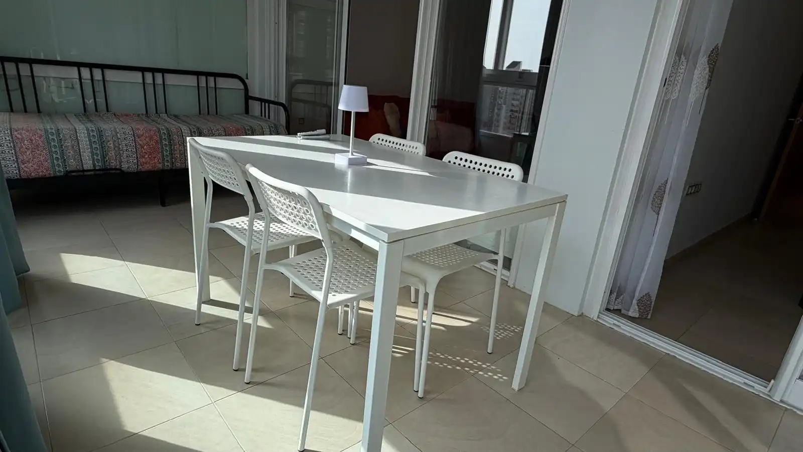 Dining room of Apartments for rent in Benidorm  with Air Conditioner, Balcony and Community pool