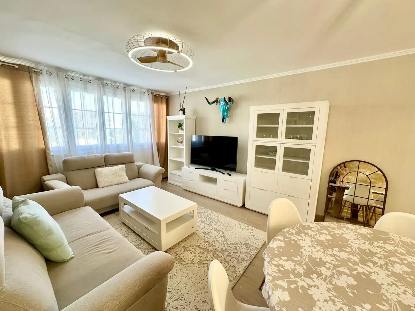 Living room of Detached homes for sale in Roquetas de Mar  with Air Conditioner, Heating and Furnished