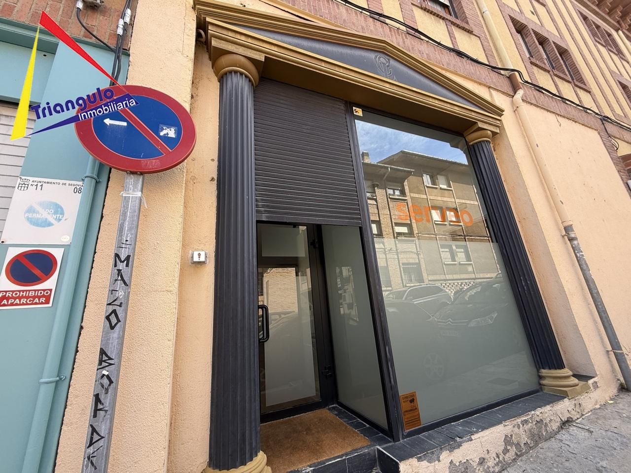 Exterior view of Premises for sale in Segovia Capital  with Air Conditioner