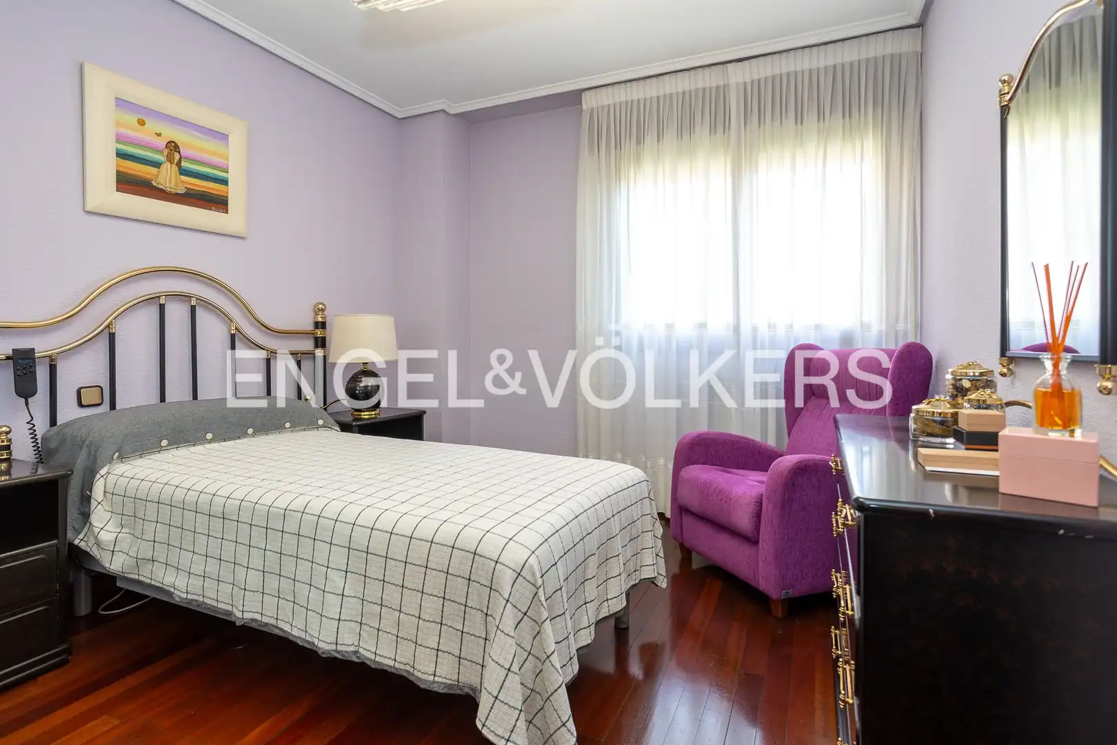 Schlafzimmer von Einfamilien-Reihenhaus zum Verkauf in Santander mit Heizung, Privatgarten und Terrasse