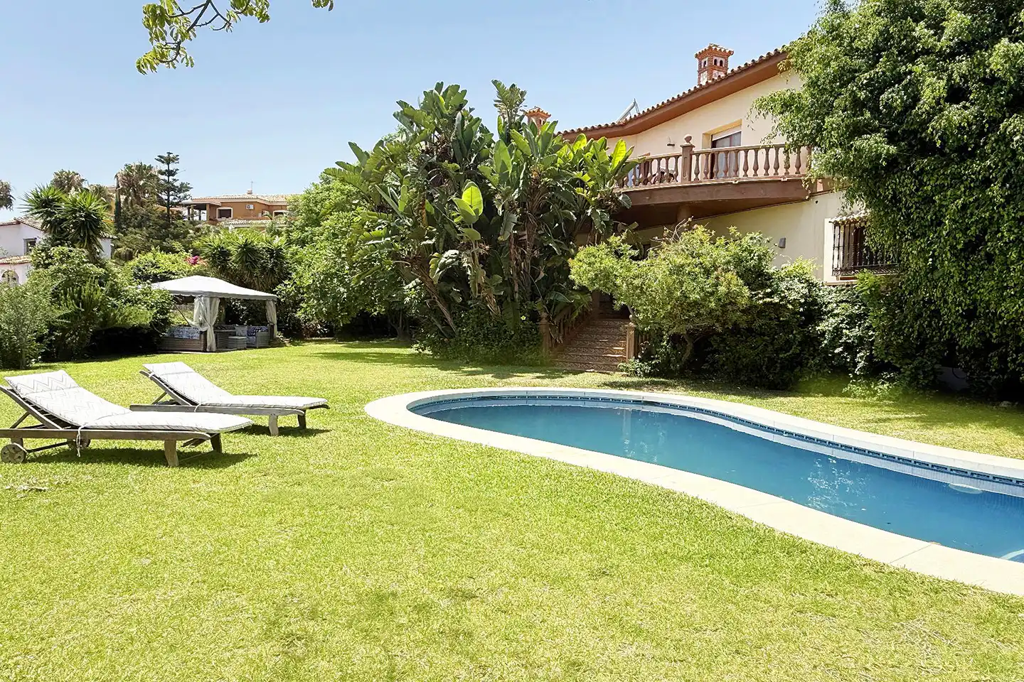 Jardí de Casa o xalet en venda en Benalmádena amb Aire condicionat, Jardí privat i Terrassa