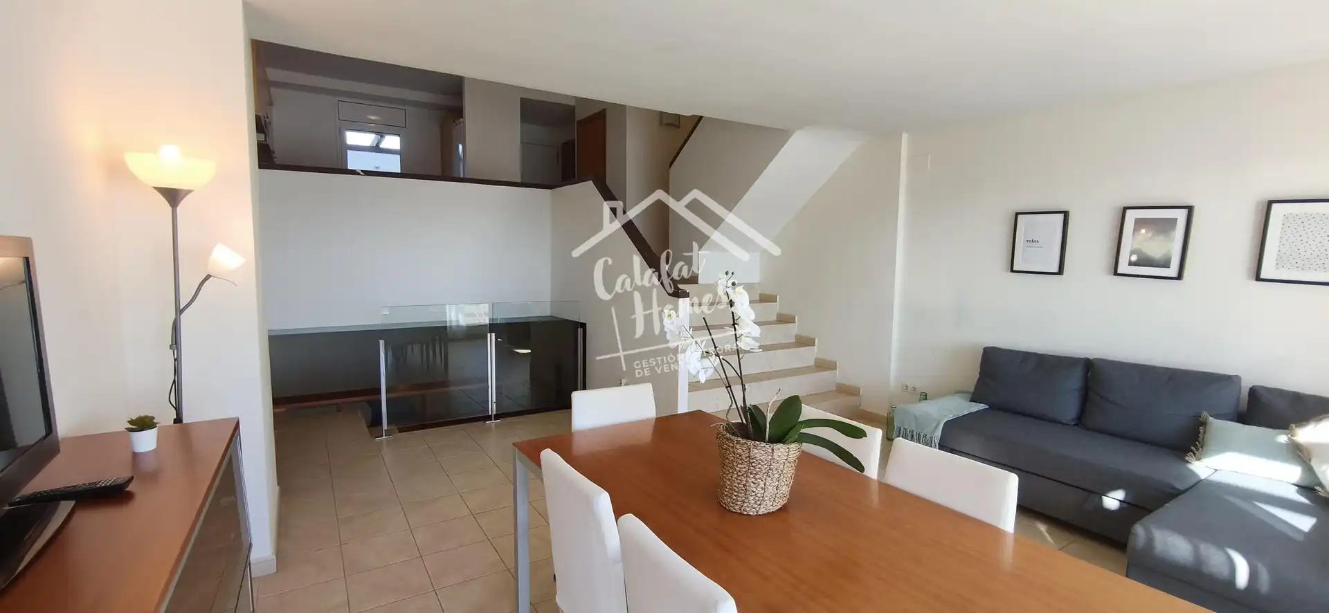 Wohnzimmer von Wohnung zum Verkauf in L'Ametlla de Mar  mit Klimaanlage, Terrasse und Waschmaschine