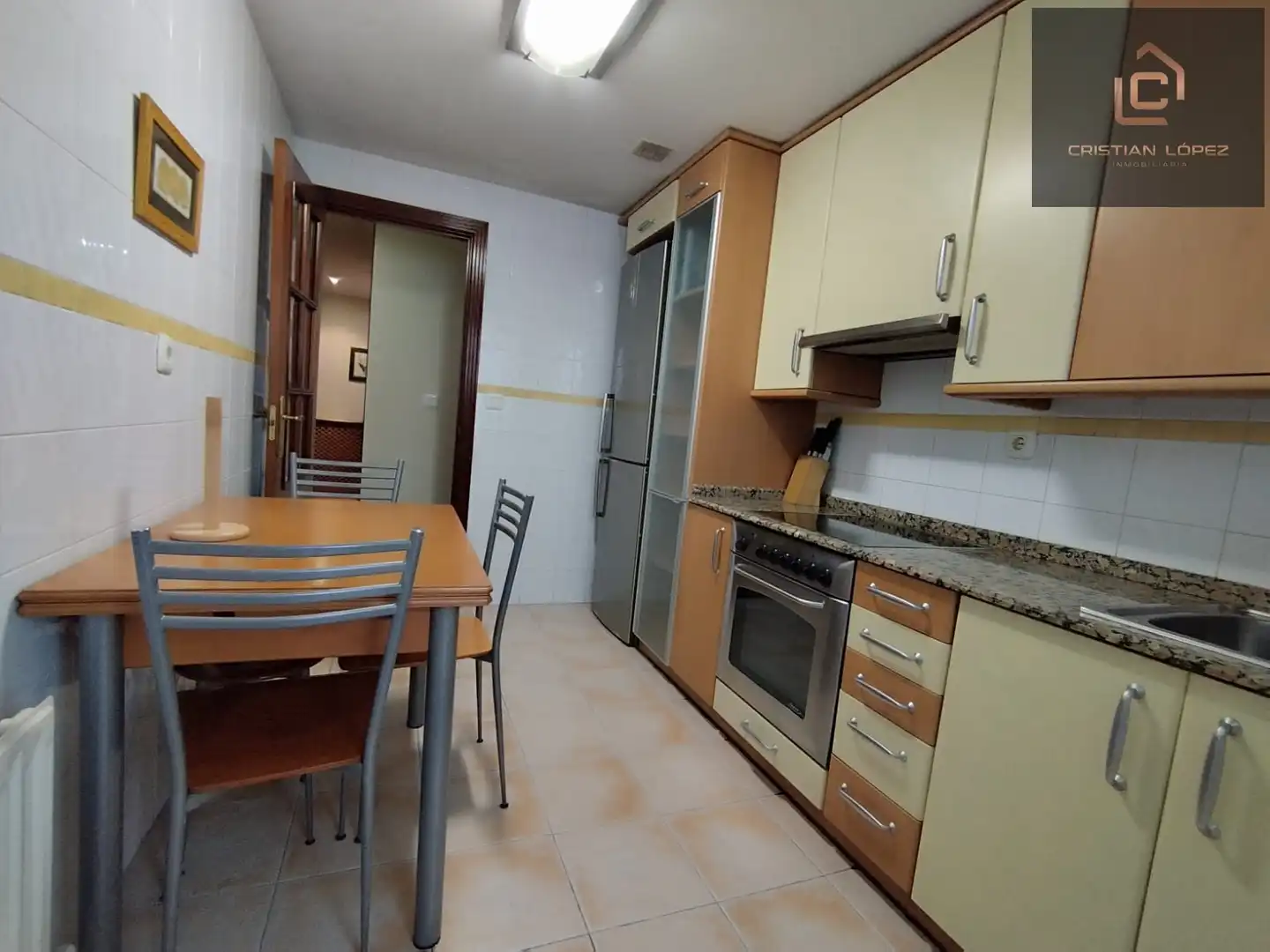 Cocina de Piso en venta en A Coruña Capital  con Calefacción, Jardín privado y Parquet