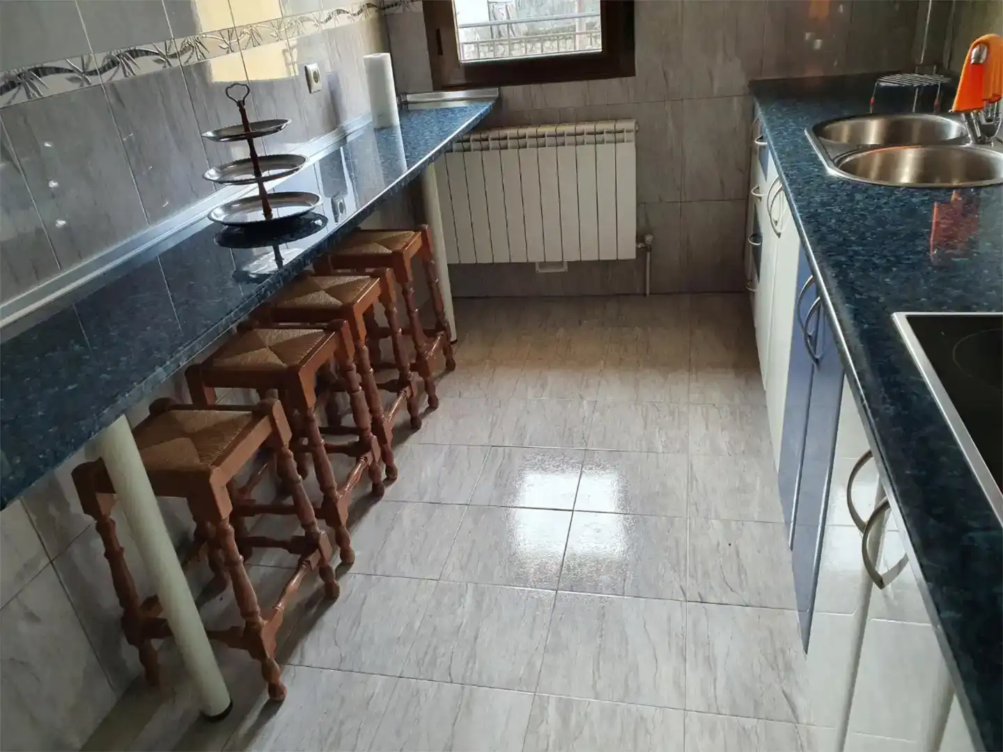 Küche von Wohnung zur Miete in Robleda mit Balkon