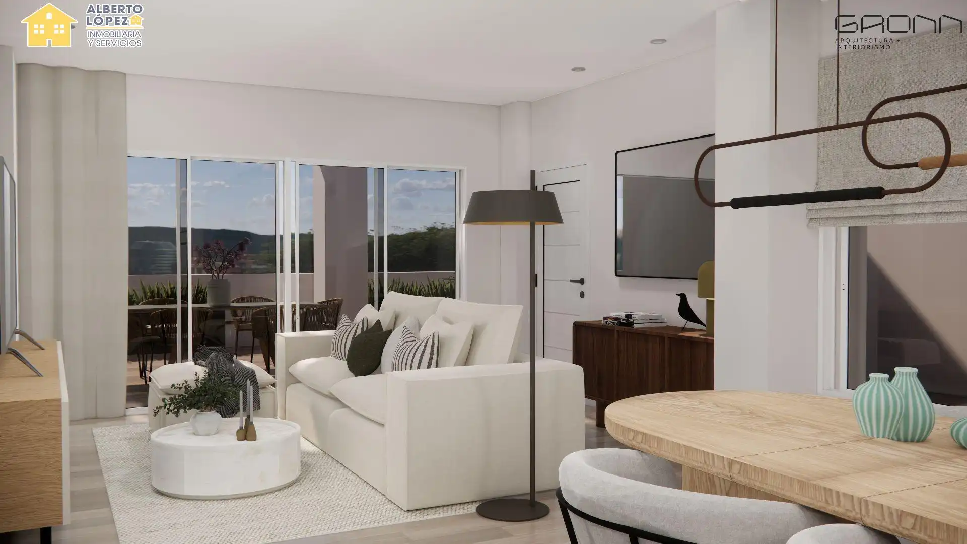 Sala de estar de Ático en venta en Elche / Elx con Terraza y Balcón